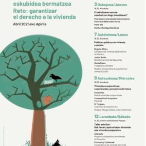 2025-04-3/12<br>Ekonomia Solidarioaren XVIII. Jardunaldiak: Erronka, etxebizitza eskubidea bermatzea